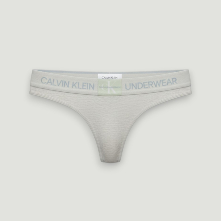 FEMEI - Chiloți Damă Gri Calvin Klein – Model Tanga cu Logo-detalii logo, colecție outlet