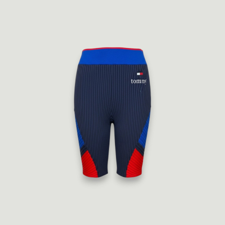 SPORT - Colanți Scurți Tommy Hilfiger Damă – Multicolor – logo distinctiv, colecție outlet.