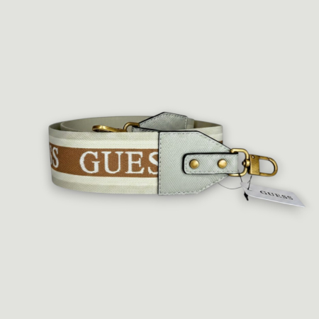 Curea GUESS – logo imprimat, accesorii aurii, detaliu textil | Colecție outlet BeNut Style [1]