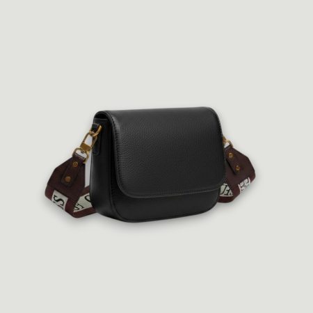 CURELE - Curea GUESS – logo imprimat, accesorii aurii, detaliu textil | Colecție outlet BeNut Style