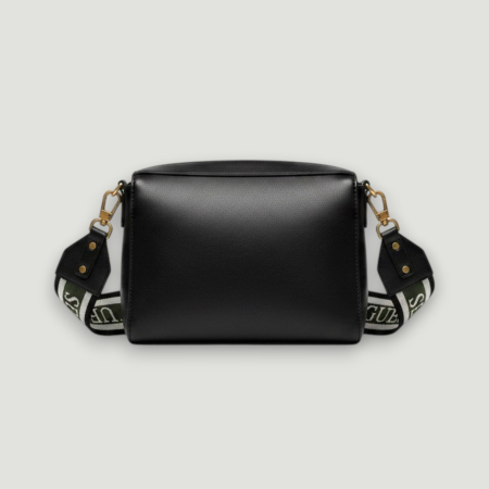 CURELE - Curea GUESS – logo imprimat, accesorii aurii, detaliu textil | Colecție outlet BeNut Style