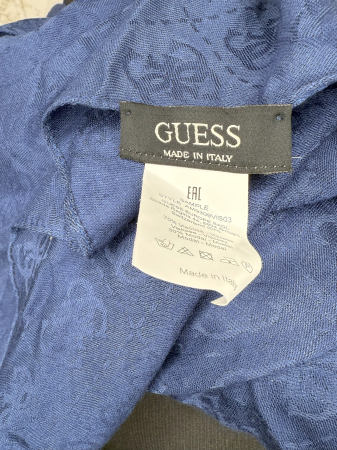 Eșarfă albastră Guess Damă- logo distinctiv, colecție outlet. [3]
