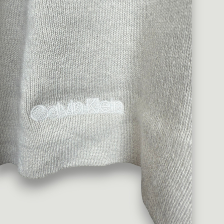 Fular Gri Calvin Klein Unisex- logo distinctiv, colecție outlet. [1]