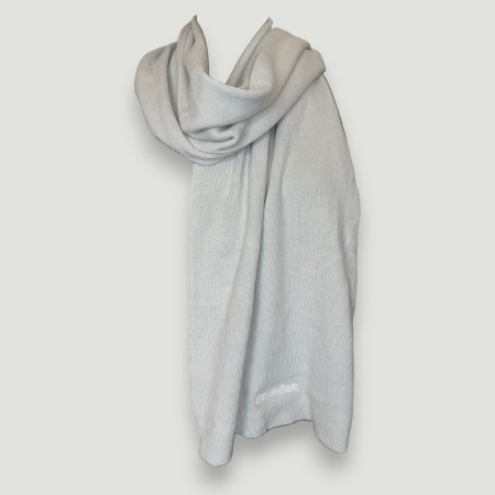 FULAR - Fular Gri Calvin Klein Unisex- logo distinctiv, colecție outlet.