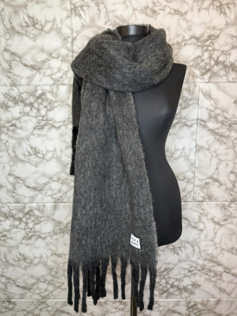 Fular Gri Jack&Jones Unisex- logo distinctiv, colecție outlet. [1]