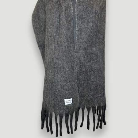 Fular Gri Jack&Jones Unisex- logo distinctiv, colecție outlet. [1]