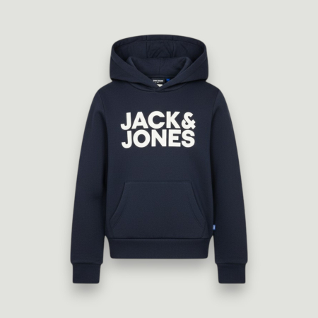 HANORACE - Hanorac Jack&Jones Copii – cu Glugă- logo distinctiv, colecție outlet.