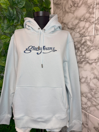 Hanorac damă Guess Albastru, Logo [3]