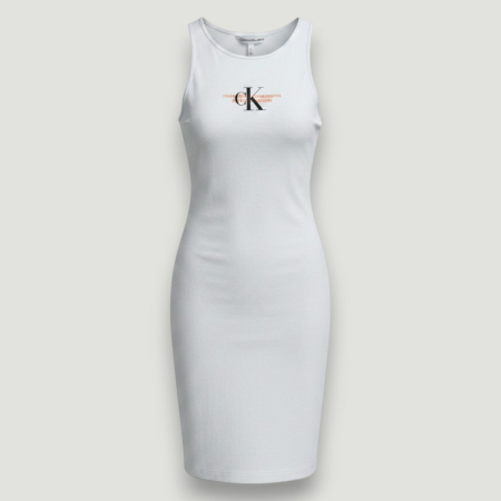 Rochie Calvin Klein Jeans albă damă - Outlet Original | BeNut Style [1]