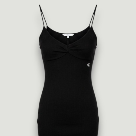 Rochie Calvin Klein Jeans neagră cu bretele- Outlet Original | BeNut Style [2]