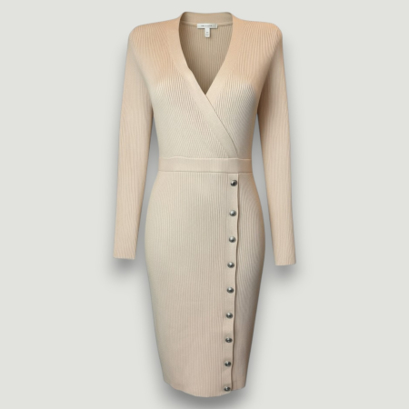 Rochie Premium Guess bej mulată damă – elegantă și sexy- logo distinctiv, colecție outlet. [1]