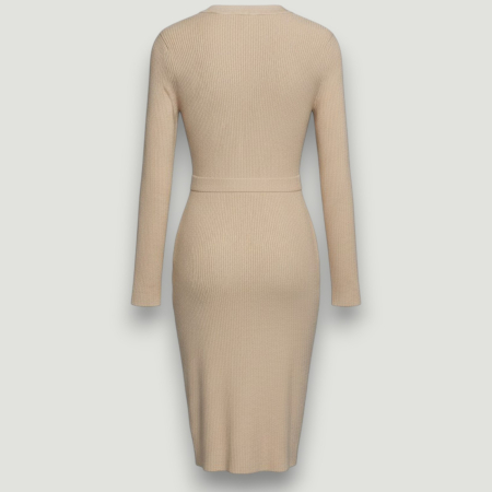 Rochie Premium Guess bej mulată damă – elegantă și sexy- logo distinctiv, colecție outlet. [3]