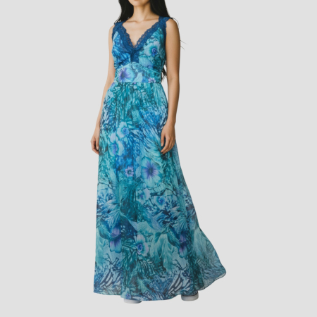 IMBRĂCĂMINTE DAMĂ - Rochie Lunga Florala Guess, Marimea M