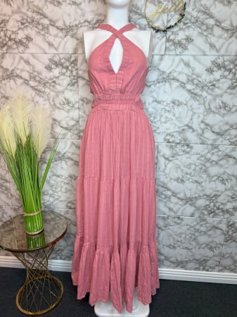 ROCHII - Rochie Lunga Roz Guess, Marimea 44 (L)