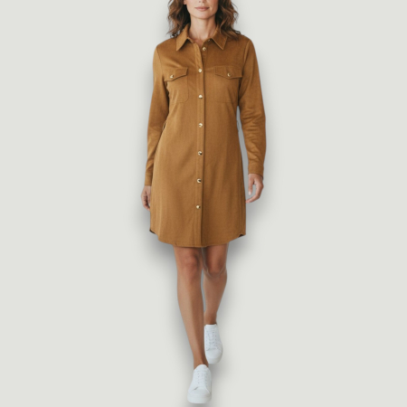 IMBRĂCĂMINTE DAMĂ - Rochie Premium Guess maro damă – elegantă și sexy- logo distinctiv, colecție outlet.