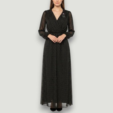 IMBRĂCĂMINTE DAMĂ - Rochie Premium Guess neagră damă – elegantă și sexy- logo distinctiv, colecție outlet.