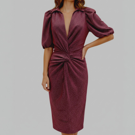 IMBRĂCĂMINTE DAMĂ - Rochie Scurta Guess Rosie cu Sclipici, Marimea XS