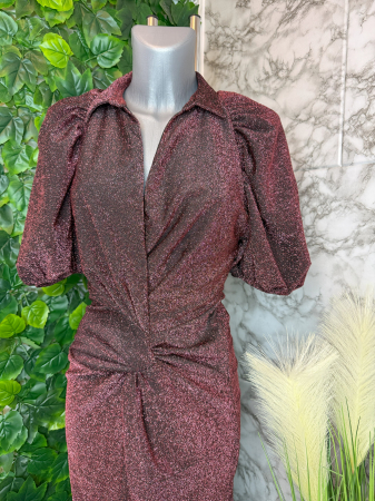 Rochie Scurta Guess Rosie cu Sclipici, Marimea XS [2]