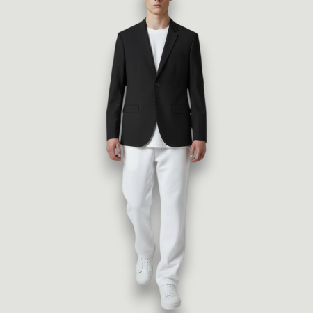 SACOURI - Sacou Jack & Jones Bărbați Negru Slim Fit – Elegant Premium | BeNut Style
