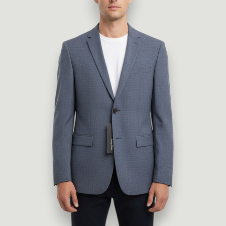 SACOURI - Sacou Calvin Klein Bărbați Bleumarin Slim Fit – Elegant Premium | BeNut Style