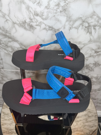 Sandale Damă Calvin Klein Jeans – Casual de Vară cu Barete- logo distinctiv, colecție outlet. [1]