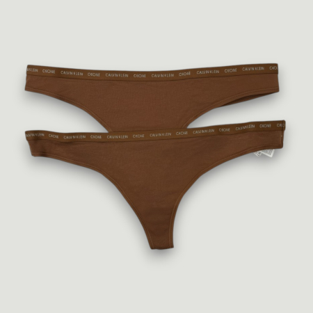 Chiloți Damă Set Calvin Klein – Model tanga cu Logo-detalii logo, colecție outlet [1]