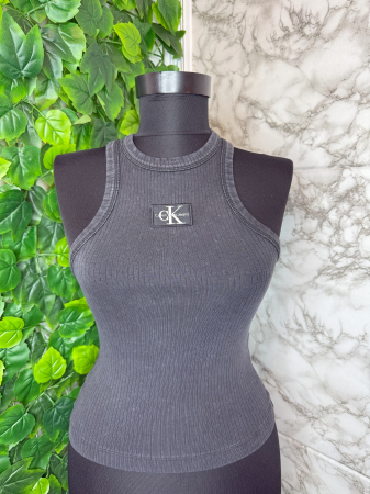 TRICOURI - Top damă Calvin Klein Jeans Negru, Logo