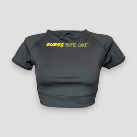 SPORT - Top damă negru Guess original, logo distinctiv, colecție outlet