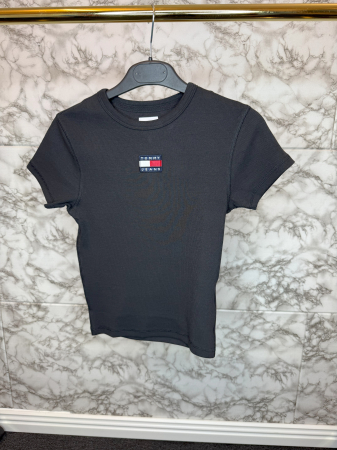 Top damă Tommy Jeans Negru, Logo, original outlet [3]