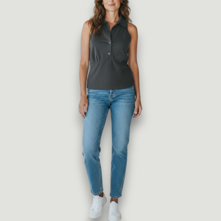 TRICOURI - Top Guess Damă Gri– Casual Elegant, Original | Outlet Original | BeNut Style