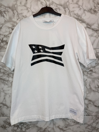 Tricou Calvin Klein Jeans Alb Logo Negru [2]