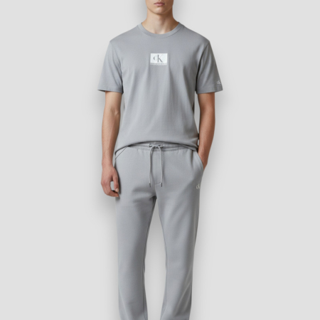 Tricou Calvin Klein Jeans Alb Logo Alb [3]