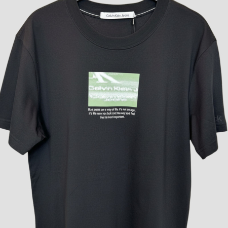 Tricou Calvin Klein Jeans Negru Logo Multicolor [3]