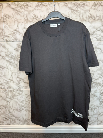 Tricou Calvin Klein Negru Logo Alb [2]