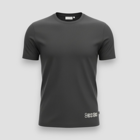 IMBRĂCĂMINTE BĂRBATI - Tricou Calvin Klein Negru Logo Alb