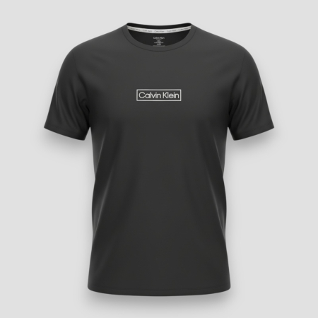 TRICOURI - Tricou Calvin Klein Negru Logo Alb