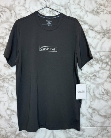 IMBRĂCĂMINTE BĂRBATI - Tricou Calvin Klein Negru Logo Alb