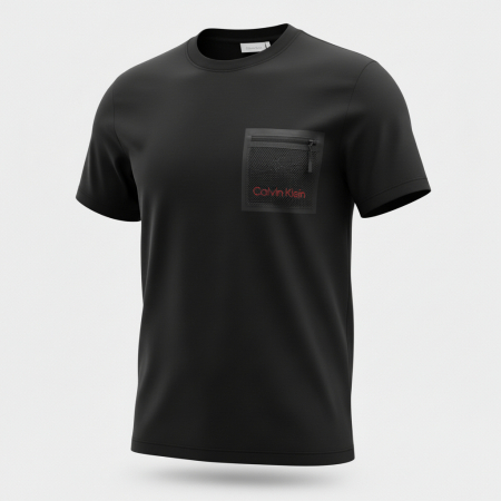IMBRĂCĂMINTE BĂRBATI - Tricou Calvin Klein Negru cu buzunar