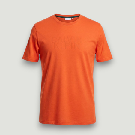 IMBRĂCĂMINTE BĂRBATI - Tricou Calvin Klein Jeans Portocaliu cu Logo