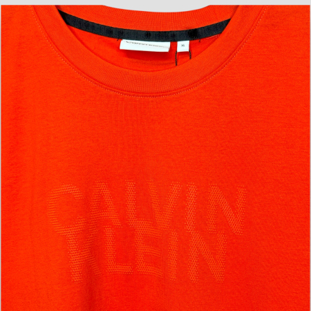 Tricou Calvin Klein Jeans Portocaliu cu Logo [1]