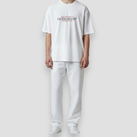 Tricou Guess Barbati ALB, casual [2]