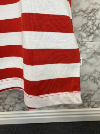 Tricou Guess Barbati rosu cu alb, casual [3]