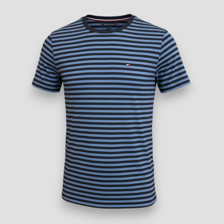 IMBRĂCĂMINTE BĂRBATI - Tricou Tommy Hilfiger Multicolor cu Logo brodat- Calitate Premium