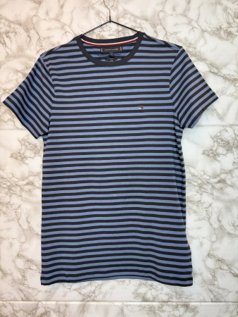 IMBRĂCĂMINTE BĂRBATI - Tricou Tommy Hilfiger Multicolor cu Logo brodat- Calitate Premium