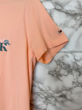 Tricou Tommy Hilfiger Portocaliu, cu logo brodat- Calitate Premium [1]