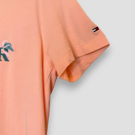 Tricou Tommy Hilfiger Portocaliu, cu logo brodat- Calitate Premium [1]