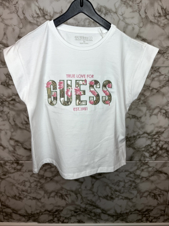 TRICOURI - Tricou copii Guess alb