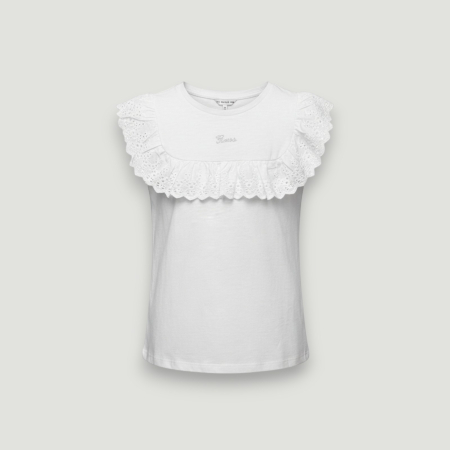 TRICOURI - Tricou copii Guess alb