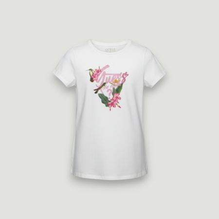 TRICOURI - Tricou copii Guess alb