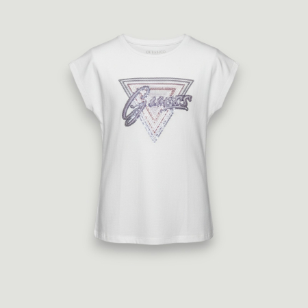 TRICOURI - Tricou copii Guess alb